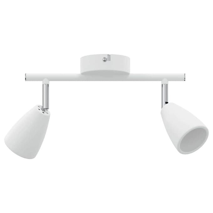 vidaXL Plafondspot met schijnwerpers Wit 25.5 x 8 x 16 cm Metaal