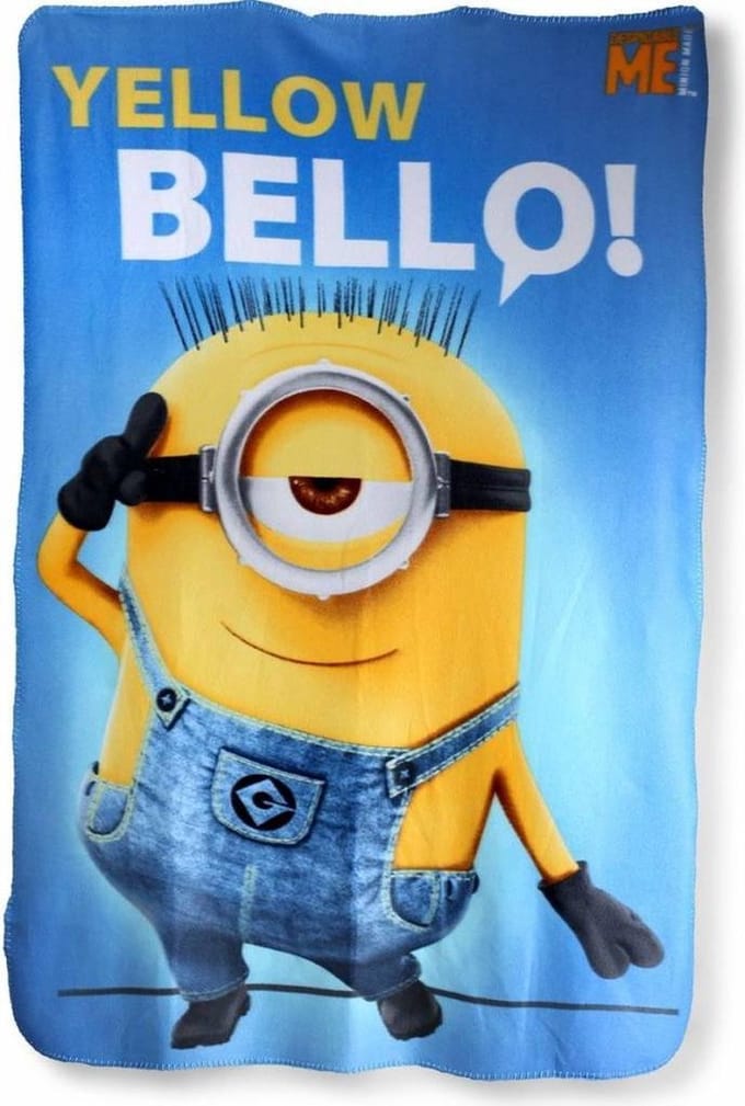 Plaid Minions yellow 100x150 cm