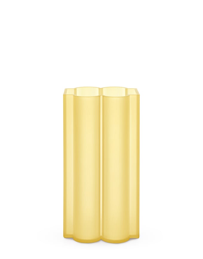 Kartell Okra vaas - geel - hoog