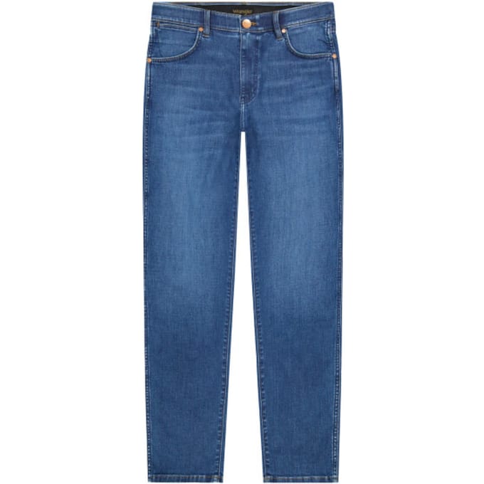 Wrangler Larston heren slim-fit jeans dandelion summer