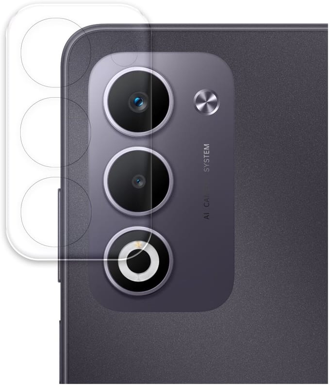Rosso Camera Protector Geschikt voor Oppo A5 (2025) | Camera Lens Bescherming | Case Friendly | Ultra Dun Glas | Transparant