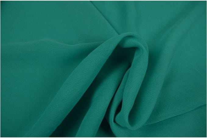 Chiffon stof - Turquoise - 1 meter - Per meter - 150cm breed