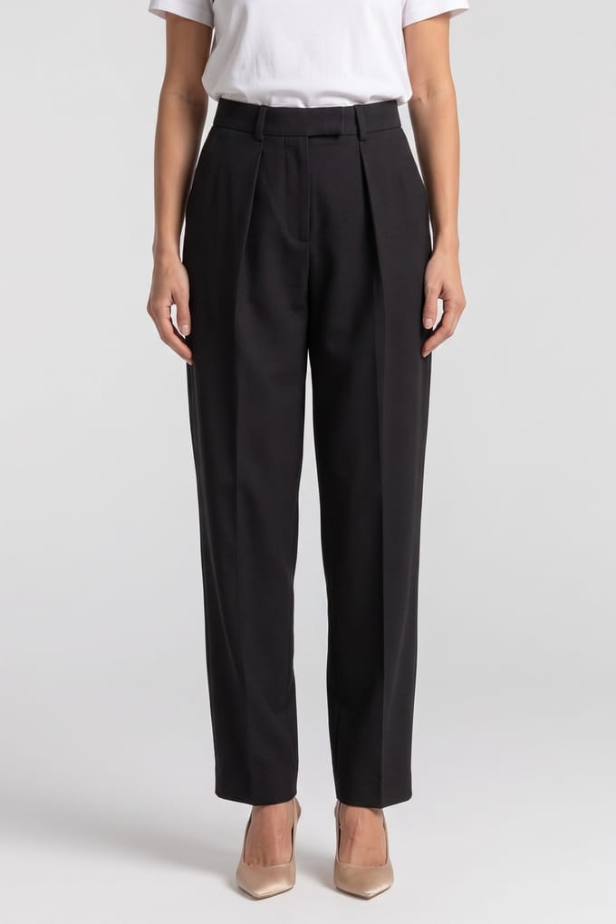 ARKET Ebbe Hopsack Black Taglia: 32 | Pantaloni da completo Outlet | Donna | Nero