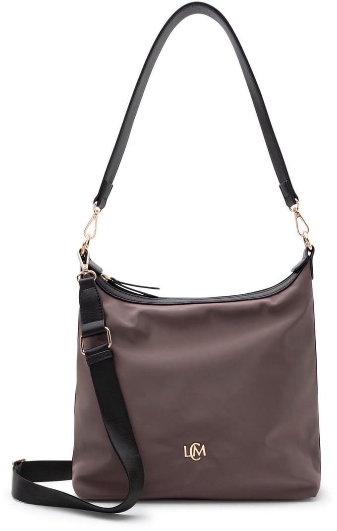 L.CREDI schoudertas Phelina Shoulder Bag Dark Taupe donkerbruin