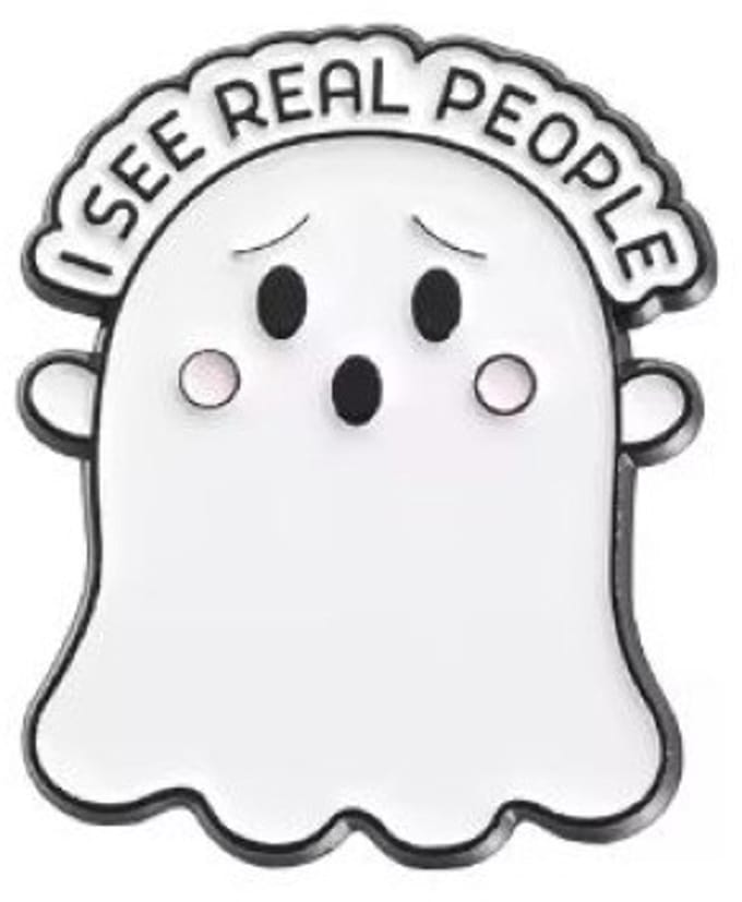 Pin Broche - enamel pin - kledingspeld - Real people spook