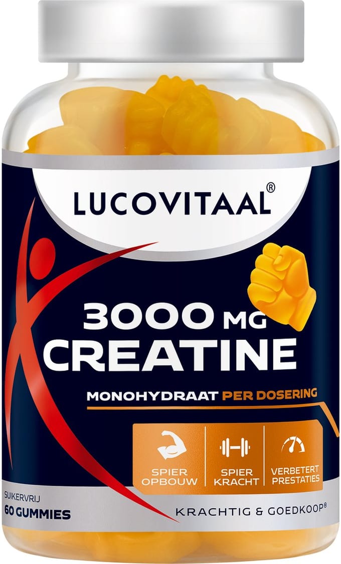Lucovitaal Creatine 3000mg Gummies - 60 stuks