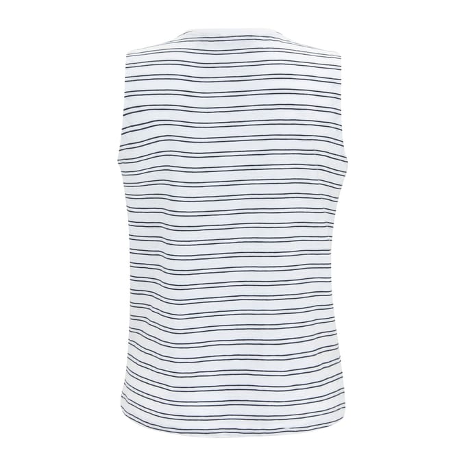 Regatta Dames Fariene Vest Top (Wit/Marineblauw)