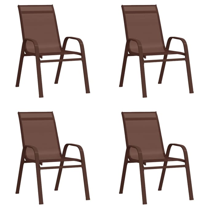 vidaXL - 5-delige - Tuinset - bruin - en - zwart