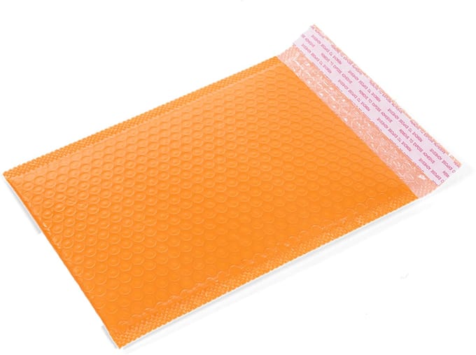 10 Bubbel Enveloppen A5 - Zacht Oranje - 23x18cm