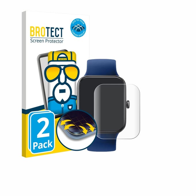 BROTECT - Screenprotector voor Decathlon CW 500 M - Folie Beschermfolie transparant volledig dekking - 2 Stuks