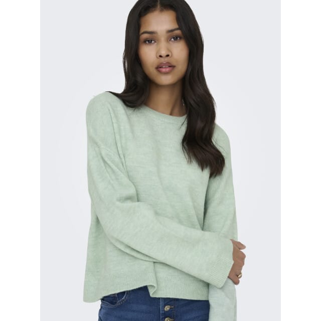 Only Trui Onlsimoni L/s O-neck Pullover Knt N 15368976 Ether/melange Dames Maat - M