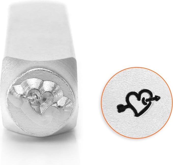 Slagstempel Hart met pijl | Hoogte 6mm