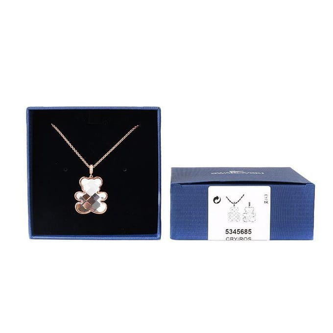 Collier Ours 3D Swarovski Collier Femme Blanc 5345685 Box (Random Color) white