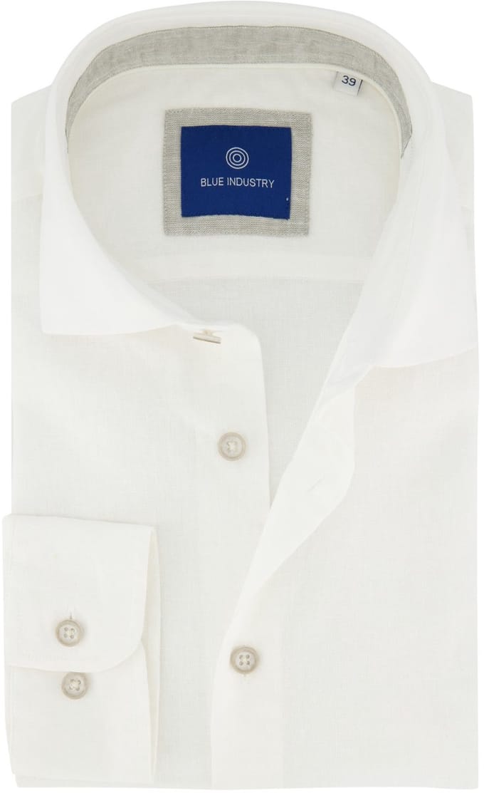 Blue Industry Het cotton linnen overhemd |