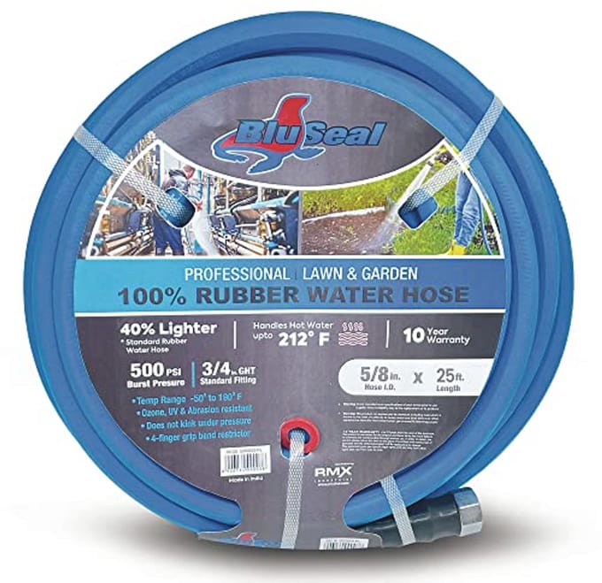 Ultralichte rubberen tuinslang 25 ft - 500 PSI, zeer sterk en flexibel, weerbestendig