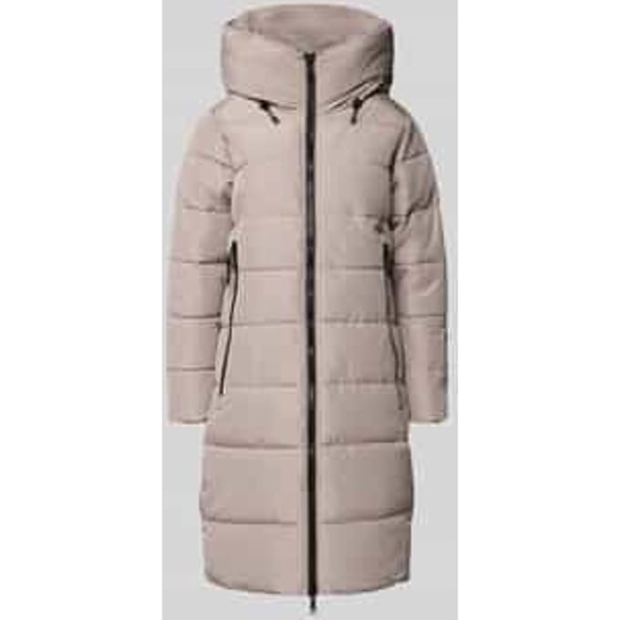 Regular fit buffer jacket met gevoerde opstaande kraag model 'Jilia'