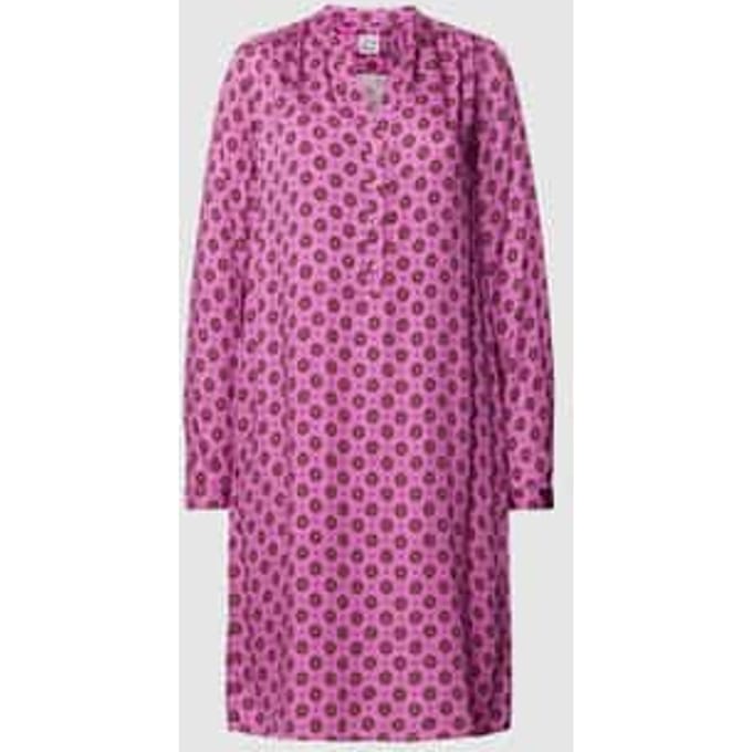 Overhemdjurk van viscose met all-over motief