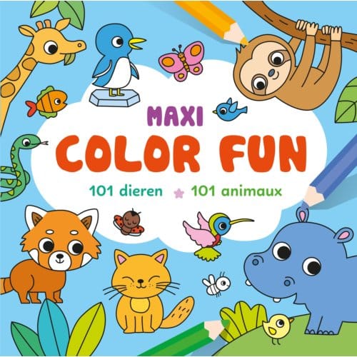 Maxi Color Fun - 101 Dieren / Maxi Color Fun - 101 Animaux - ZNU