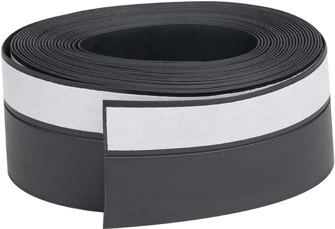 Deurrubber onderkant - Zwarte rubberen strip - 5 m lang - Deurrubber onderkant - Winddicht