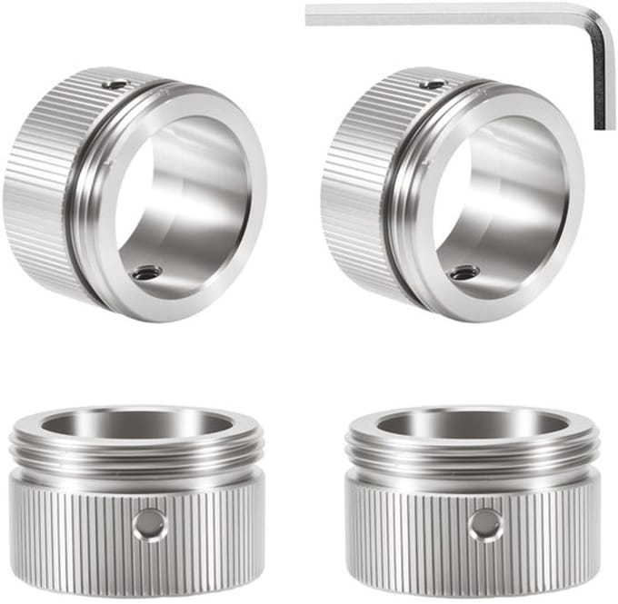 Set van 4 Roestvrij Stalen Verwarmingsventieladapters M30 x 1,5
