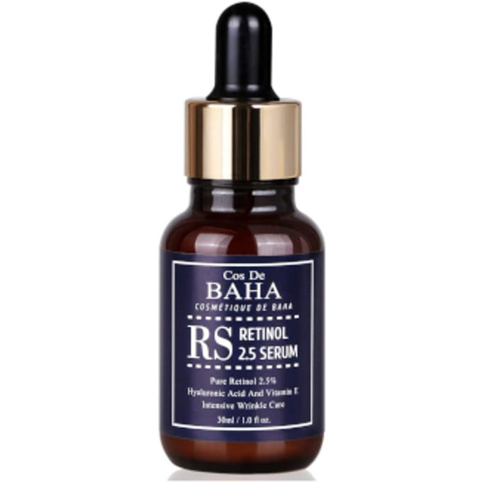 Cos De BAHA, RS, Retinol 2.5 Serum, 1 fl oz (30 ml) black