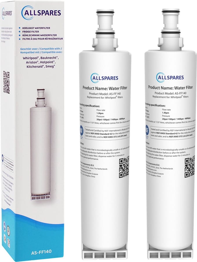 AllSpares Waterfilter voor koelkast geschikt voor Whirlpool SBS002 - SBS200