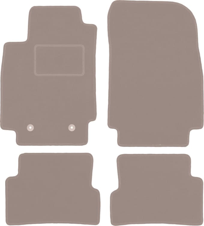 Beige veloursmatten voor: Renault Captur SUV (2013-2019)