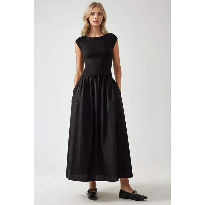 Bootcut A-Lijn Maxi Jurk