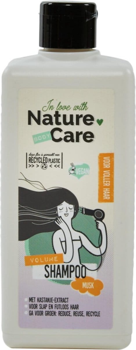 Nature Care Shampoo Volume Met Kastanje - 500 ml