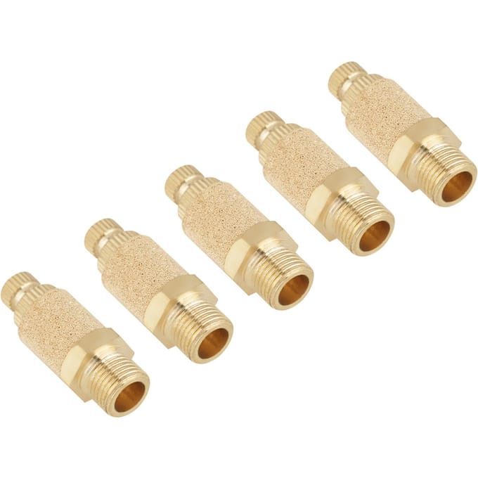 5pcs set Brass Pneumatic Muffler Silencer Air Flow Speed Control 1 8 BSP Valve