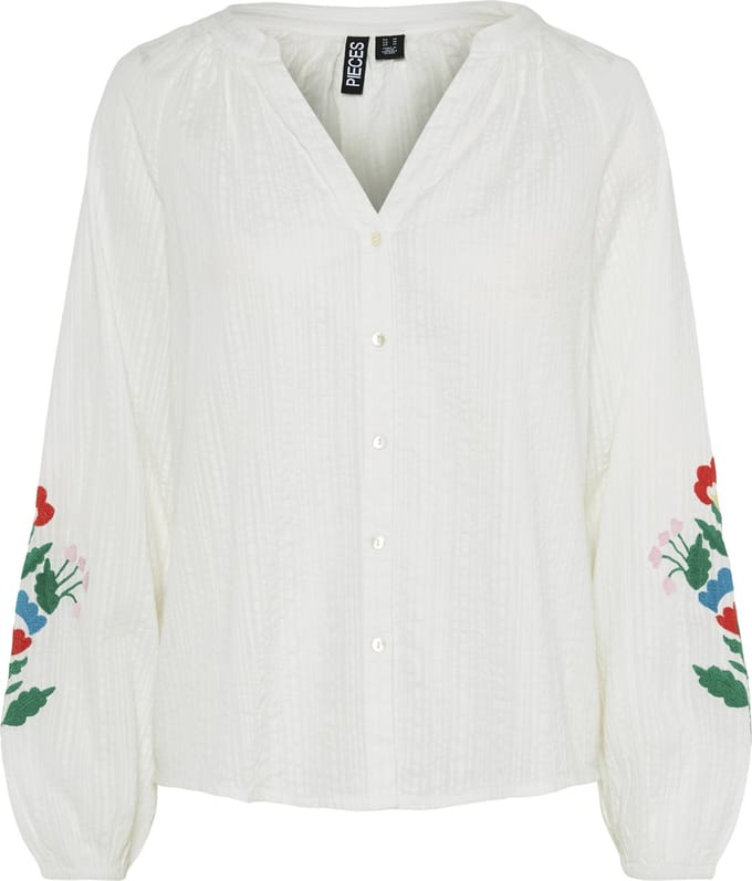 PIECES - PCSIKKA LS SHIRT MPA WVN BC - Meisjes - Blouses