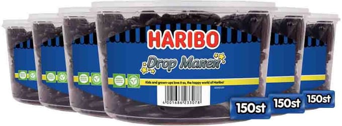 Haribo drop halve manen
