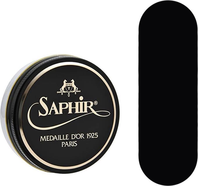 Saphir Medaille d'Or Pate de Luxe schoenpoets 50ml. Zwart