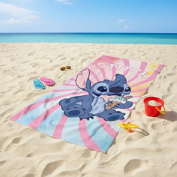 Lilo en Stitch Strandlaken - 70 x 140 cm - Katoen