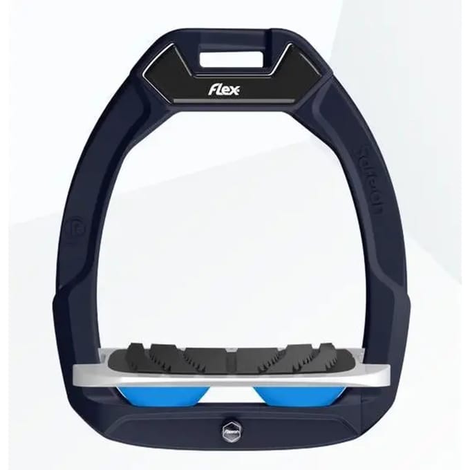 Veiligheidsstrijkers Paardrijden Hellend Grip Groen/Grijs/Blauw Flex-On Safe-On