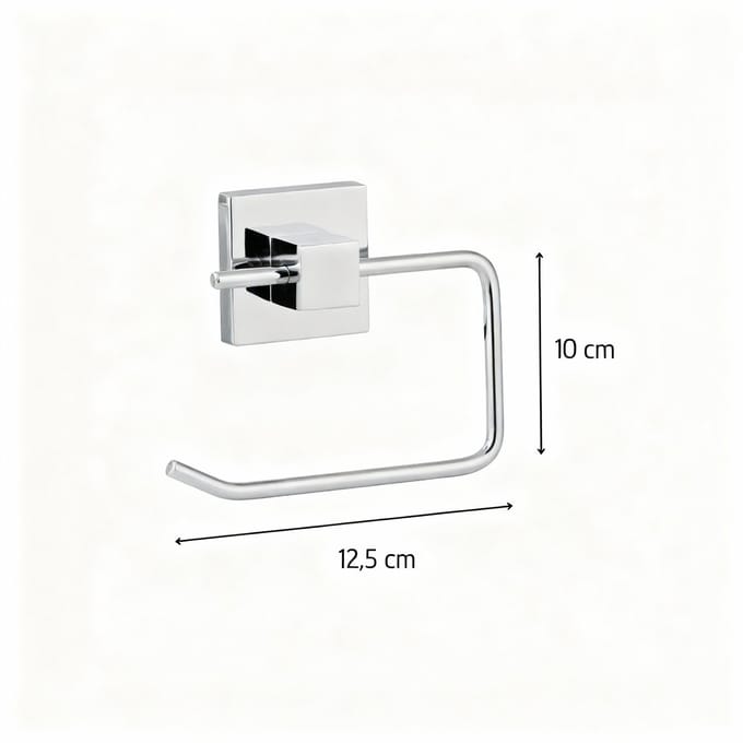 Grijze wandtoilettenpapierhouder Fackelmann Mare