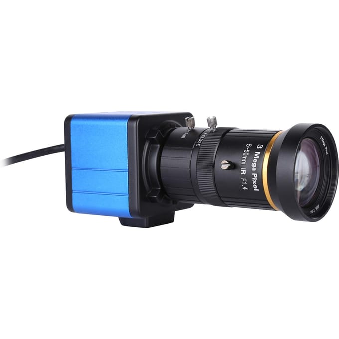 1080P HD-camera Computercamera Webcam 2 Megapixels 10X optische zoom 80 graden Groothoek Handmatig Without Tripod blauw
