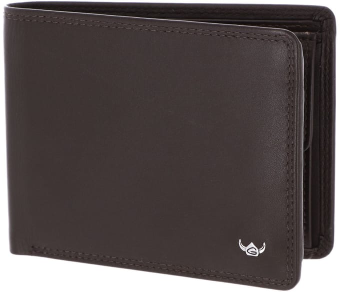 Golden Head Leren portemonnee Polo RFID Protect Scheintasche 1138 Dunkelbraun donkerbruin