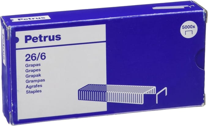Nietjes 26/6 - doos van 5000 stuks