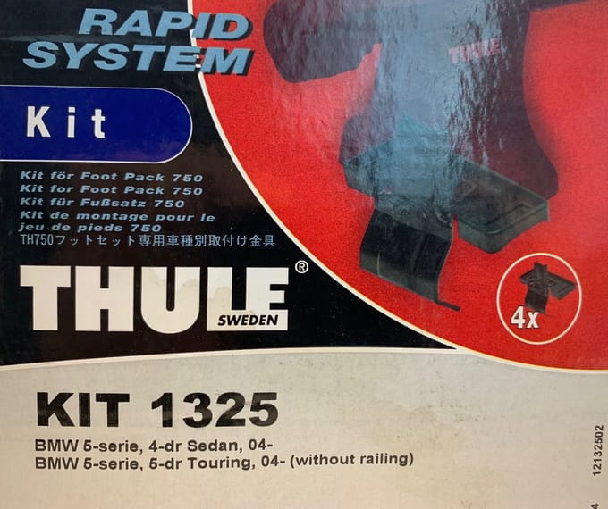 Thule Rapid Kit 1325 BMW 5 serie sedan/touring  bj. 04-10