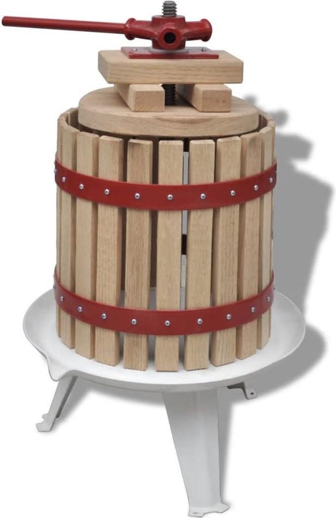 vidaXL - Fruit- - en - wijnpers - 12L