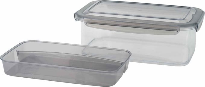 Tritan Lunchbox Anthracite 1,9l Plate-cutlery 24x15.2x8.8cm