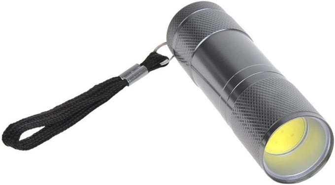 ProPlus Compacte zaklamp - COB LED - Aluminium - 8,5 cm - Inclusief batterijen
