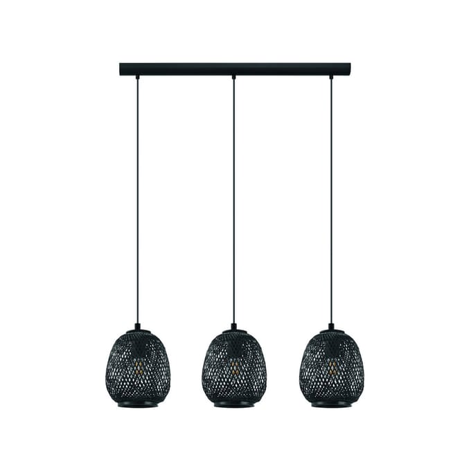EGLO Dembleby 1 - Hanglamp - E27 - 90 cm - Zwart