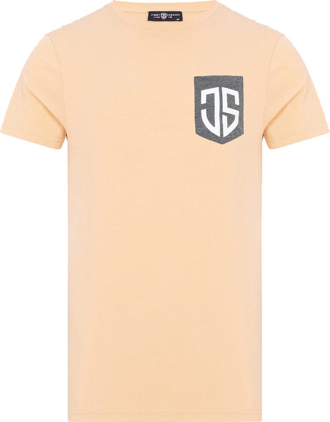 Jimmy Sanders – Simone – T shirt heren – Salmon – Maat M