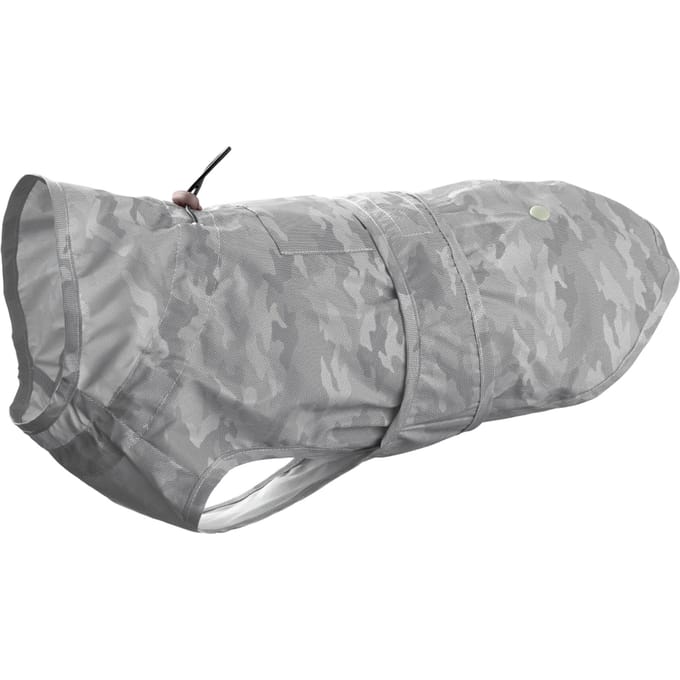 HUNTER mackintosh Huka to go, zilver/reflecterend ca. 45cm ruglengte honden