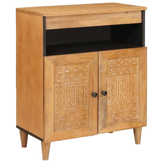 vidaXL - Dressoir - 60 - x - 33 - x - 75 - cm - Massief - Mango - Hout