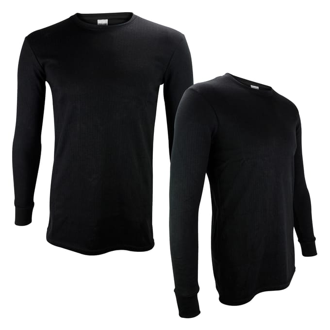 2-Pack Kinderen Thermisch T-shirt met Lange Mouwen | Warme Basislaag Ondergoed Top