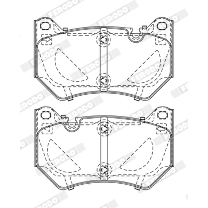 Remblokset FERODO FDB5156, voor