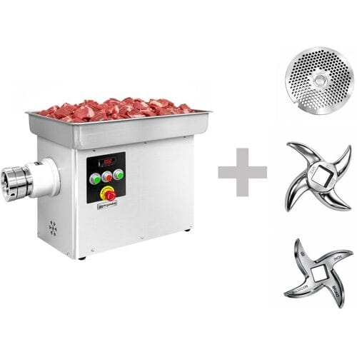 GGM Gastro Elektrischer Fleischwolf - Größe 32 - 600kg/h - 3 kW - mit Kühlung